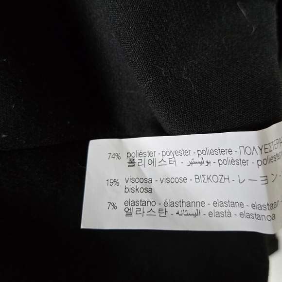 Zara Black Pants with zippers - Picture 8 of 8